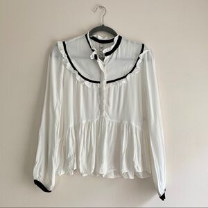 ZARA Trafaluc • NWT Peasant Blouse